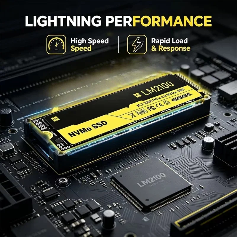 M.2 Nvme 4Tb Pcie 4.0 Ssd - Nuovo disco rigido SSD M.2 LM2100,