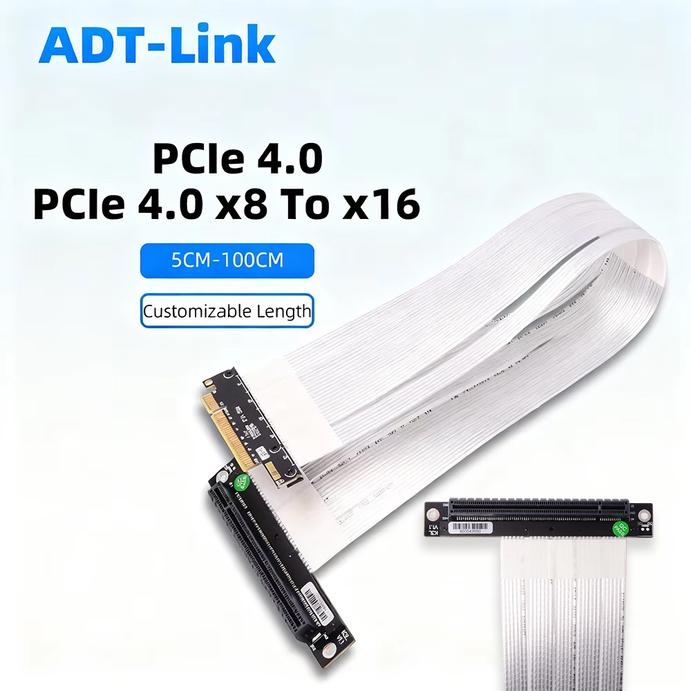 Pcie 4.0 X16 Riser Cable 90 Degree - Cavo di prolunga ADT-Link PCIE 4.0