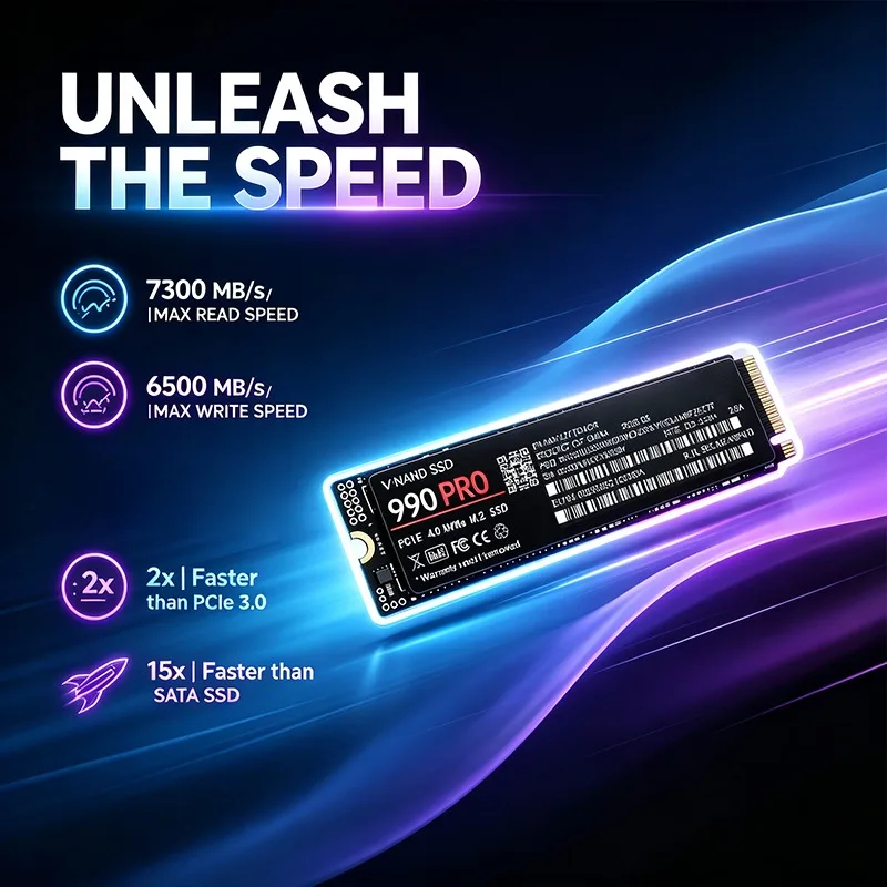 SSD 990 PRO originale, da 500  - M.2 Nvme 4Tb Pcie 4.0 Ssd recensione e prezzo